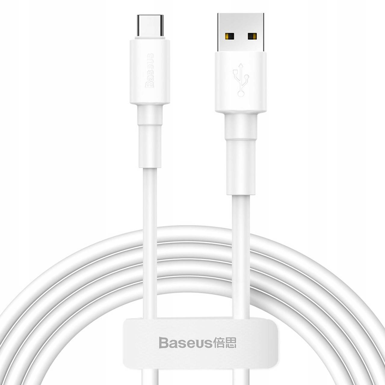 

Кабель для зарядки телефона/ смартфона Baseus Mini USB-Type-C 3A 1м Белый (CATSW-02)
