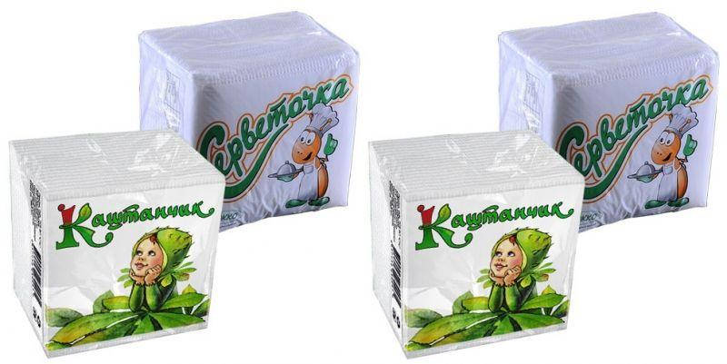 

САЛФЕТКИ 25*25 75 ШТ БЕЛЫЕ КАШТАН