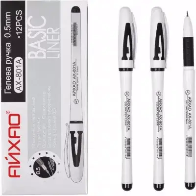 

Ручка гелевая "Aihao" №801 А черная