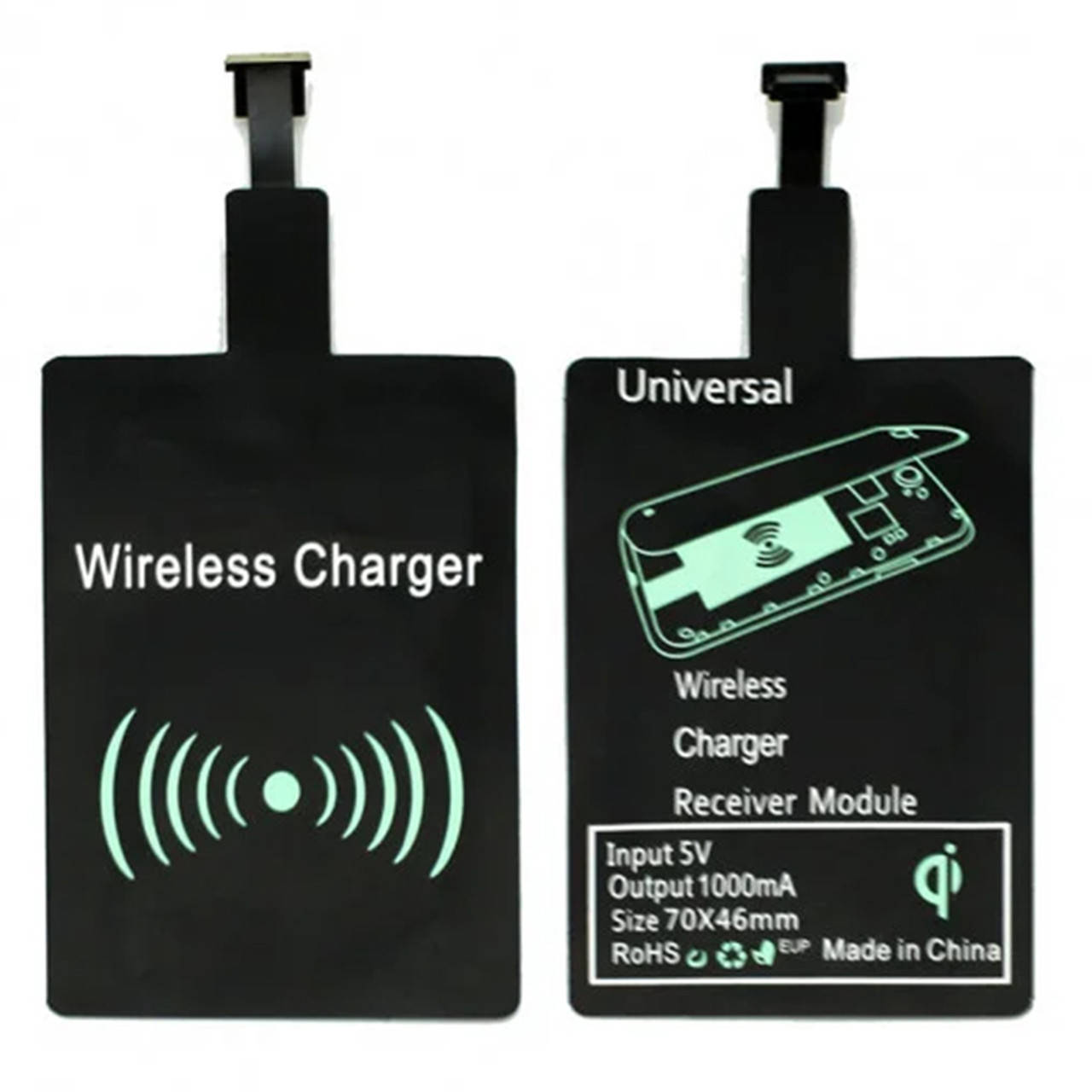

Переходник для беспроводной зарядки (QI Ресивер ) Micro USB