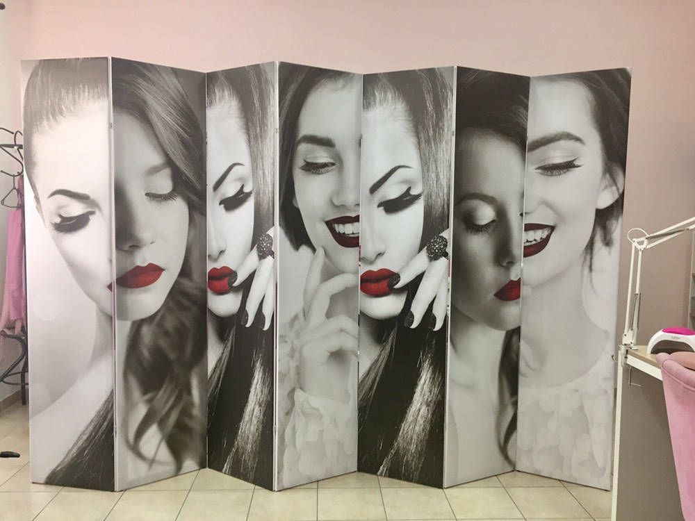 

Ширма для салона любых размеров. 520 грн. за одну секцию 45 см