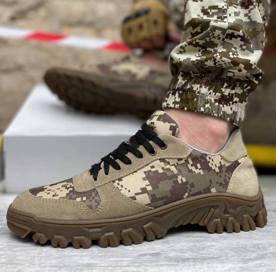 

Мужские тактические кроссовки кеды камуфляжные пиксели Турция. Живое фото, Оливковый