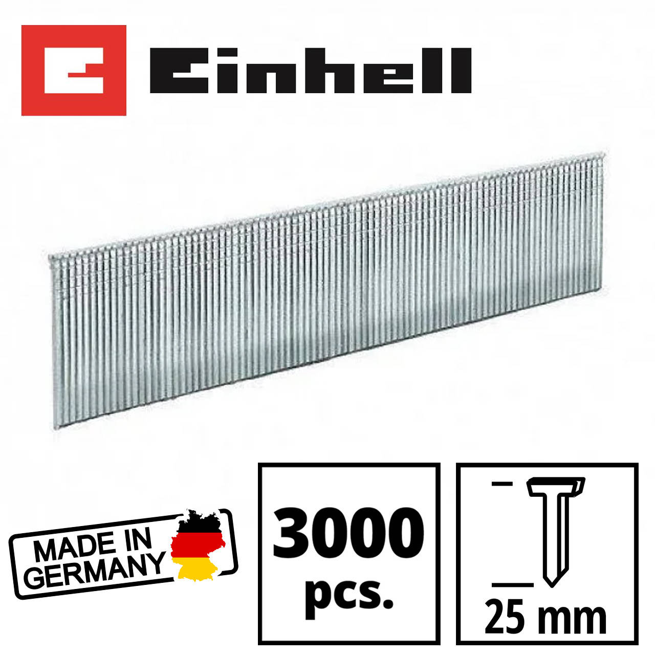 

Гвозди для степлера 25 мм 3000 шт Einhell KWB Германия