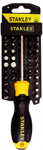 

Отвертка Stanley Multibit со сменными вставками 33+1 предмета