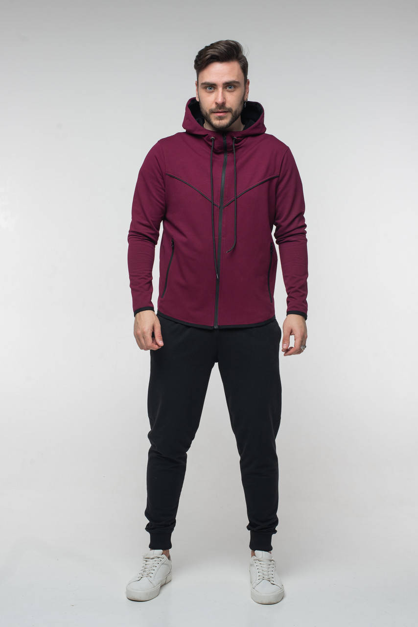 

Спортивный костюм Smen MN K105 52 бордовый с черным