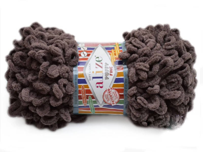 

Alize Puffy Fine NEW, Кофейный №305, Коричневый