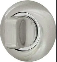 

Ручка-накладка с поворотником WC BK6 TL SN/CP-3 мат.никель/хром, Серый