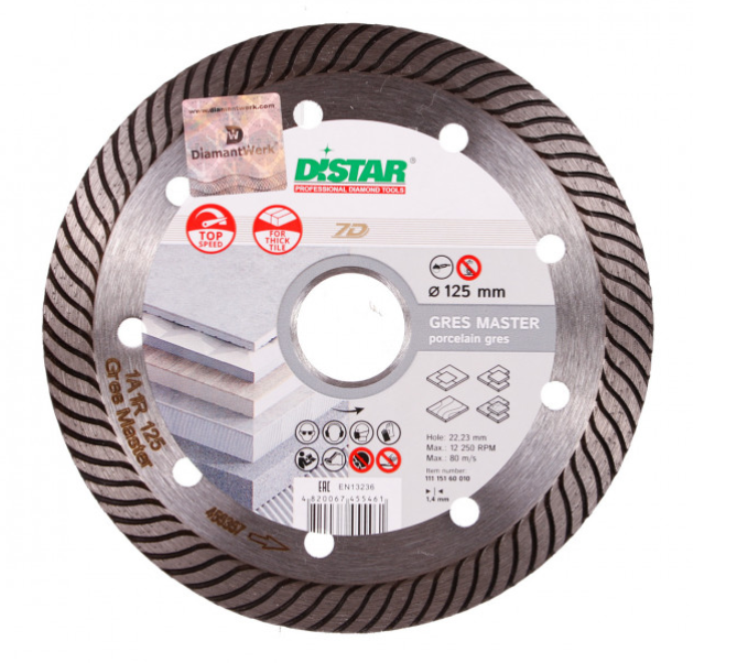 

Круг алмазный отрезной Distar 1A1R Gres Master (11115160010)