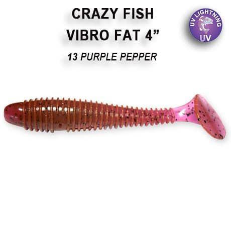

Съедобный силикон Crazy Fish Vibro fat 4" 14-100-13-6 кальма