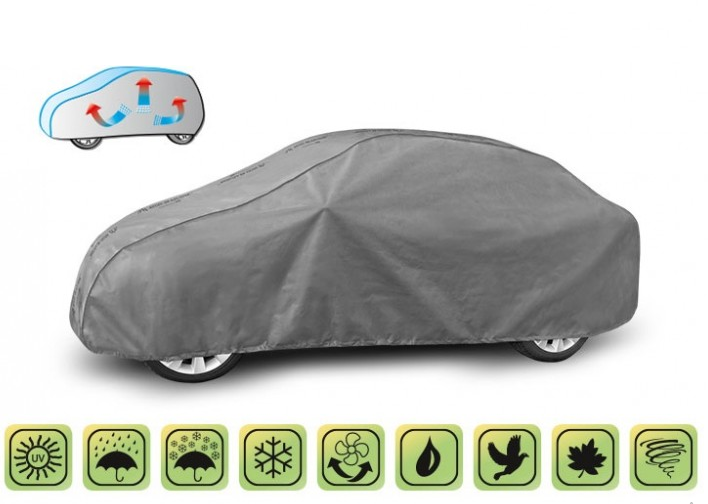 

Чехол-Тент автомобильный на Седан (M) д 380-425 см (Mobile Garage), Серый