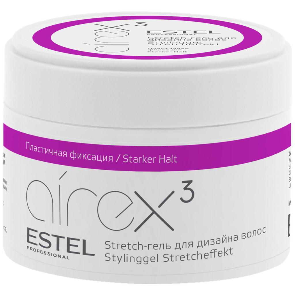 

Stretch-гель для дизайна волос Estel Airex 3 пластичная фиксация 65 мл