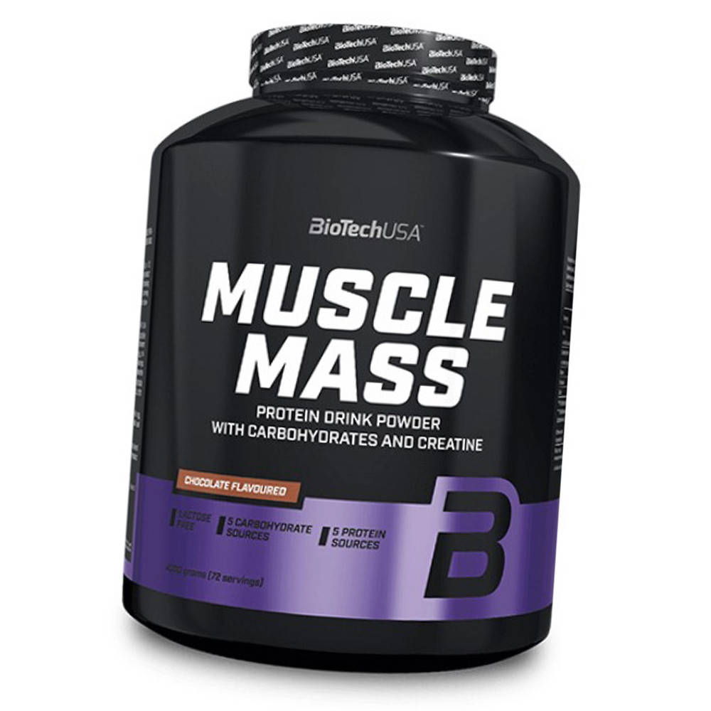 

Высокоуглеводный гейнер для набора массы BioTech Muscle Mass 4 кг