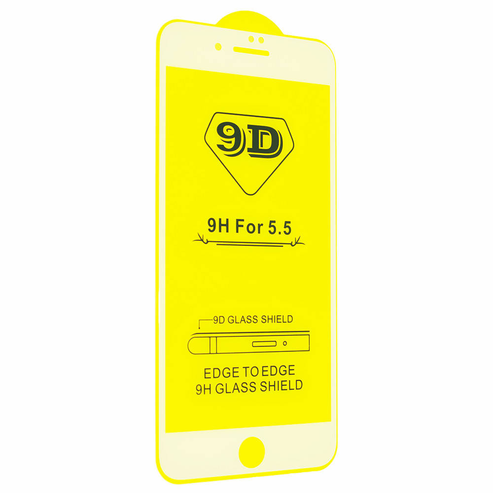 

Защитное стекло iPhone 7 Plus, iPhone 8 Plus (2.5D) Full Glue, White, Белый