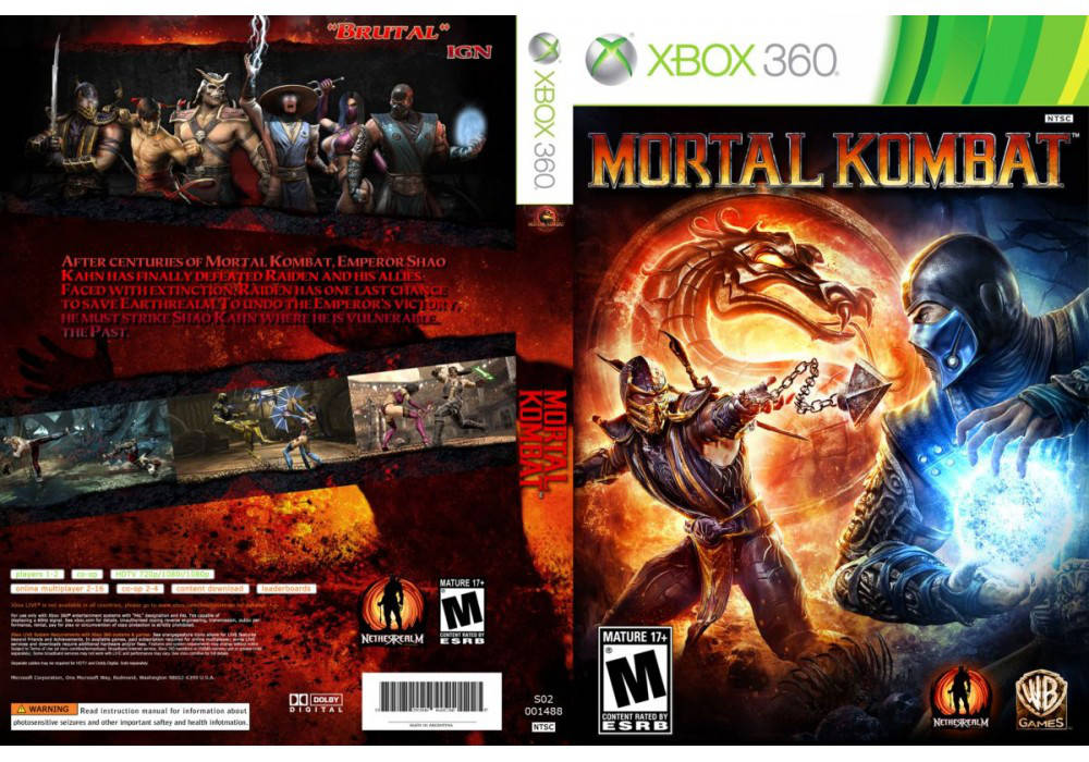 

Игра для игровой консоли Xbox 360, Mortal Kombat