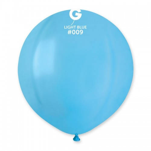 

Латексный шар пастель голубой 19"/ 09 / 48см Light Blue