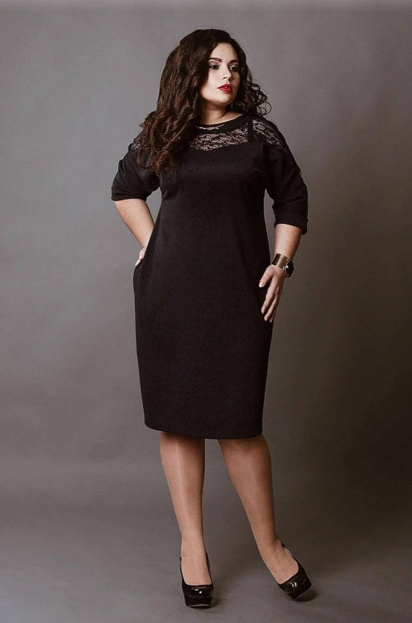 

Платье больших размеров с кружевом 50 52 54 56 58 60