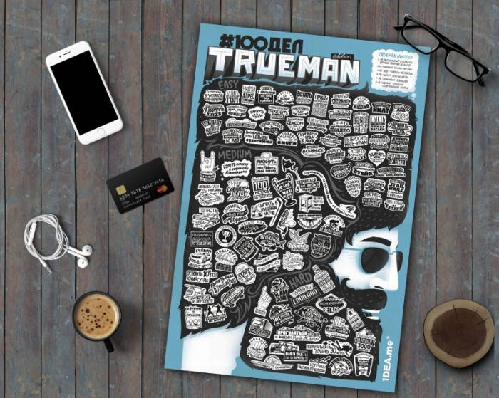 

Скретч-постер 100 ДЕЛ TRUEMAN edition