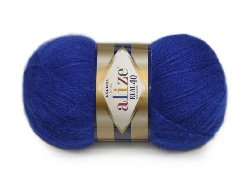 

Alize Angora Real 40, Василек №141, Синий