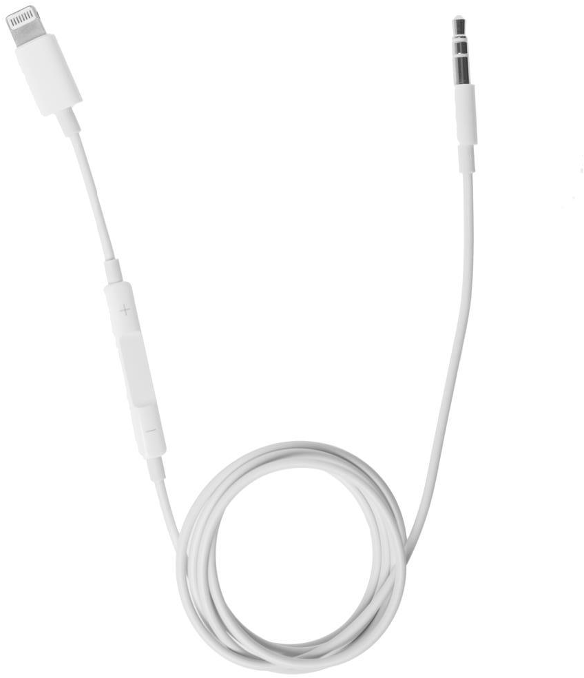 

Кабель AUX для Apple Lightning Audio MH021, Белый