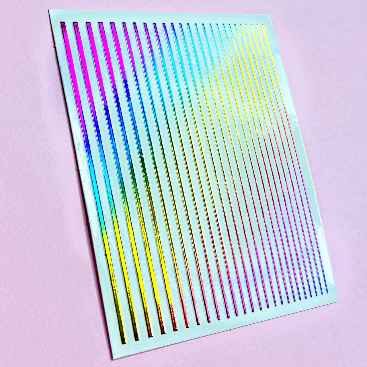 

Гибкая прямая лента для ногтей радужная, Золотистый