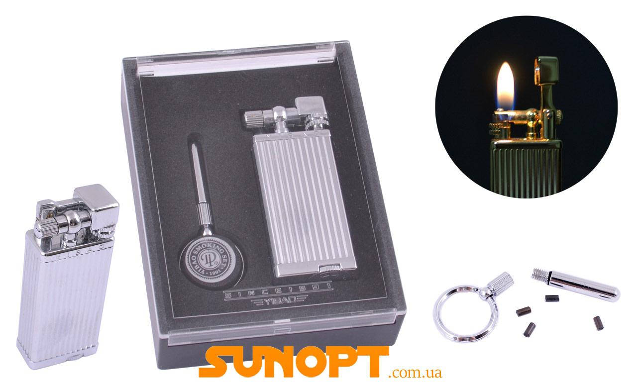 

Зажигалка кремневая подарочная YIBAO №1428 Silver
