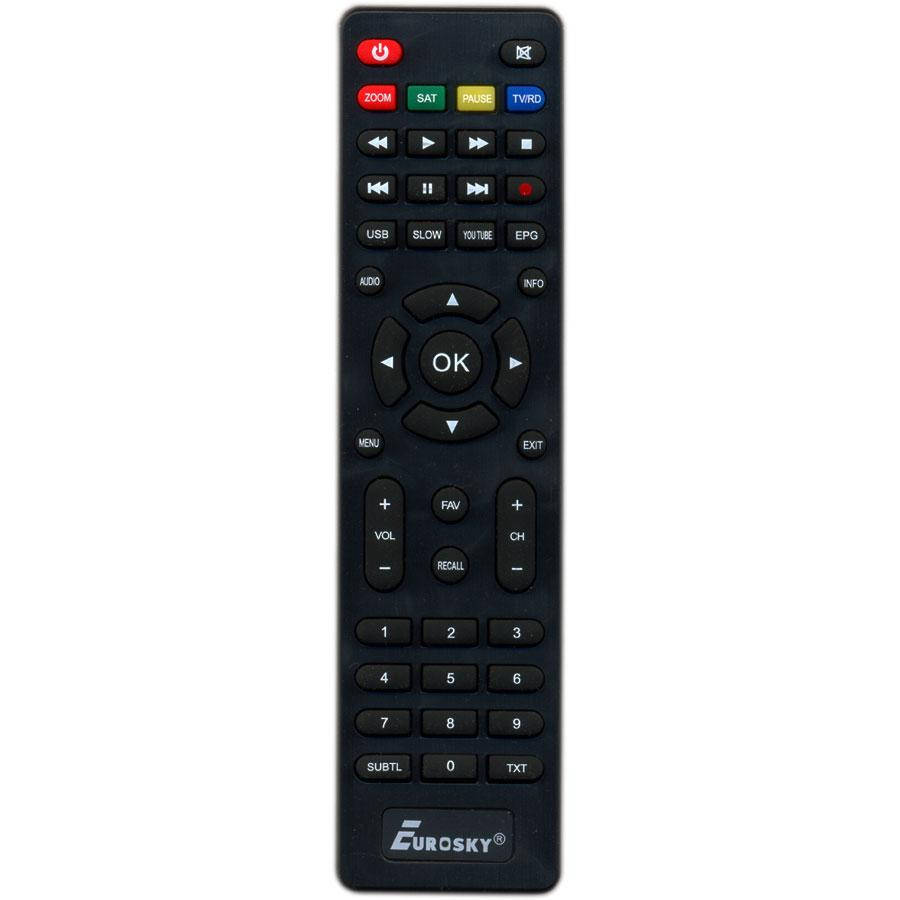

Пульт ДУ Eurosky ES-108 HD, ES-4050 HD, ES-4060 HD (Оригинал), Черный
