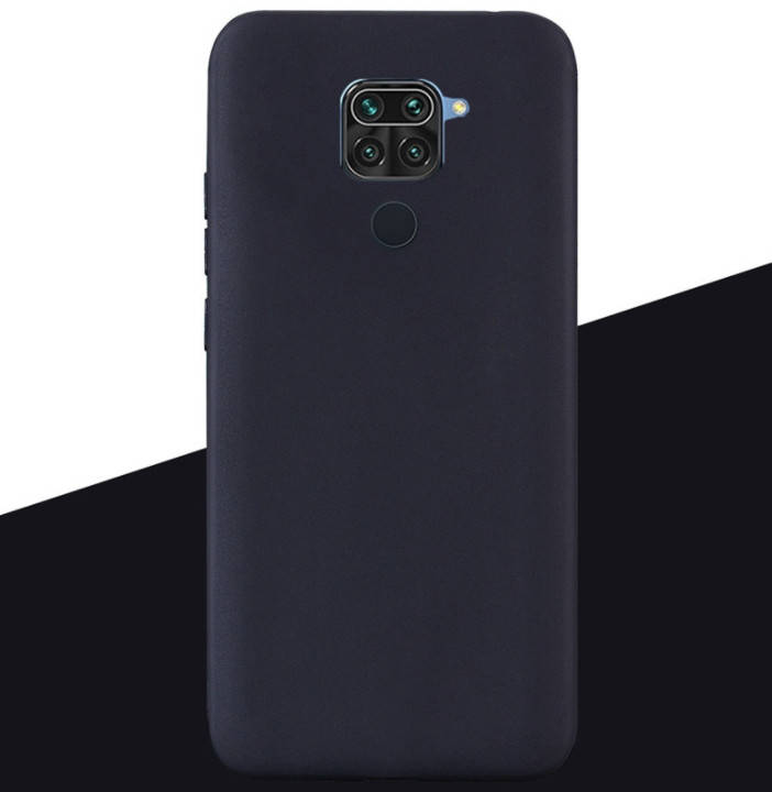 

Силиконовый бампер чехол для Xiaomi Redmi Note 9, Черный