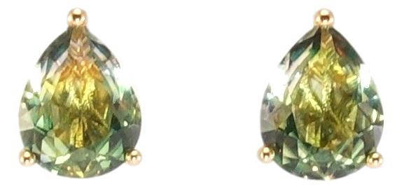 

Серьги Xuping Позолота 18K гвоздики (пусеты) "Желто-зеленые кристальные капельки"