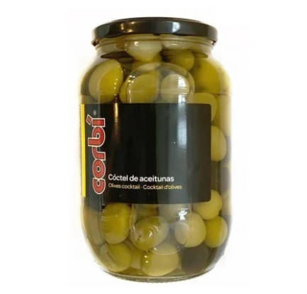 

Оливки Зеленые с Косточкой Коктейль Corbi Coctel de Aceitunas 835 г Испания