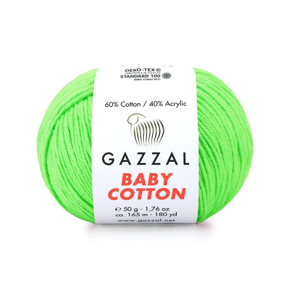 

Gazzal Baby Cotton № 3427 салатовый