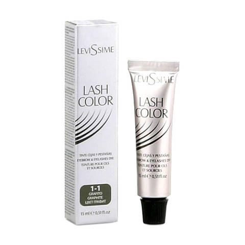 

Краска для бровей и ресниц 1-1 графит Lash color Levissime