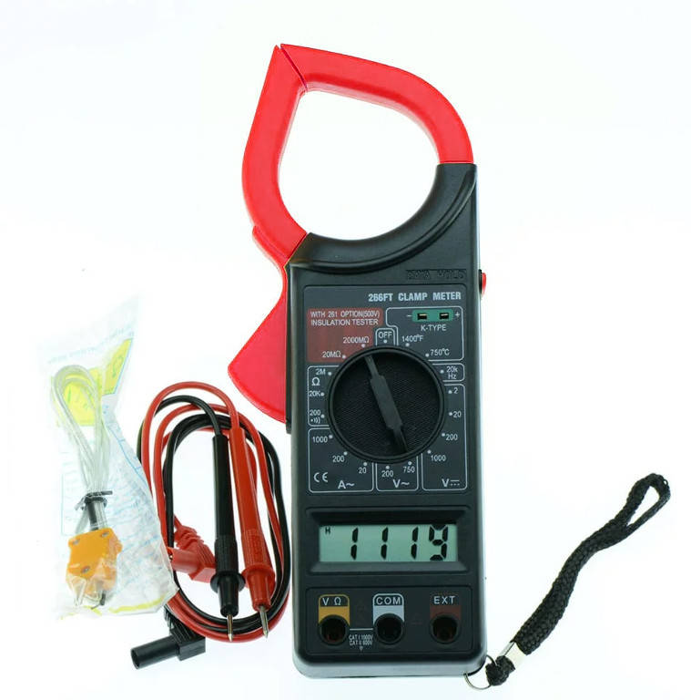 

Токовые клещи (мультиметр, тестер) Digital Tech DT-266FT (1011)