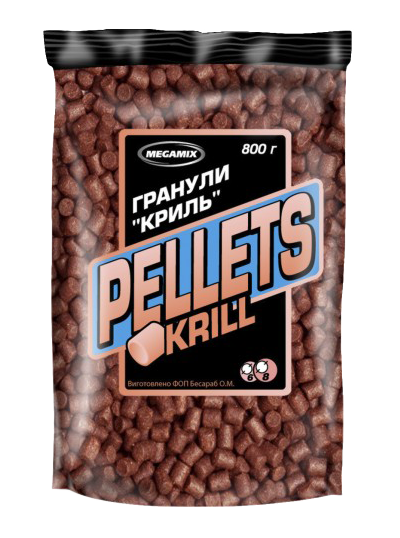 

Гранулы "Мегамикс" Пелетс Криль 800г Pellets Krill Megamix