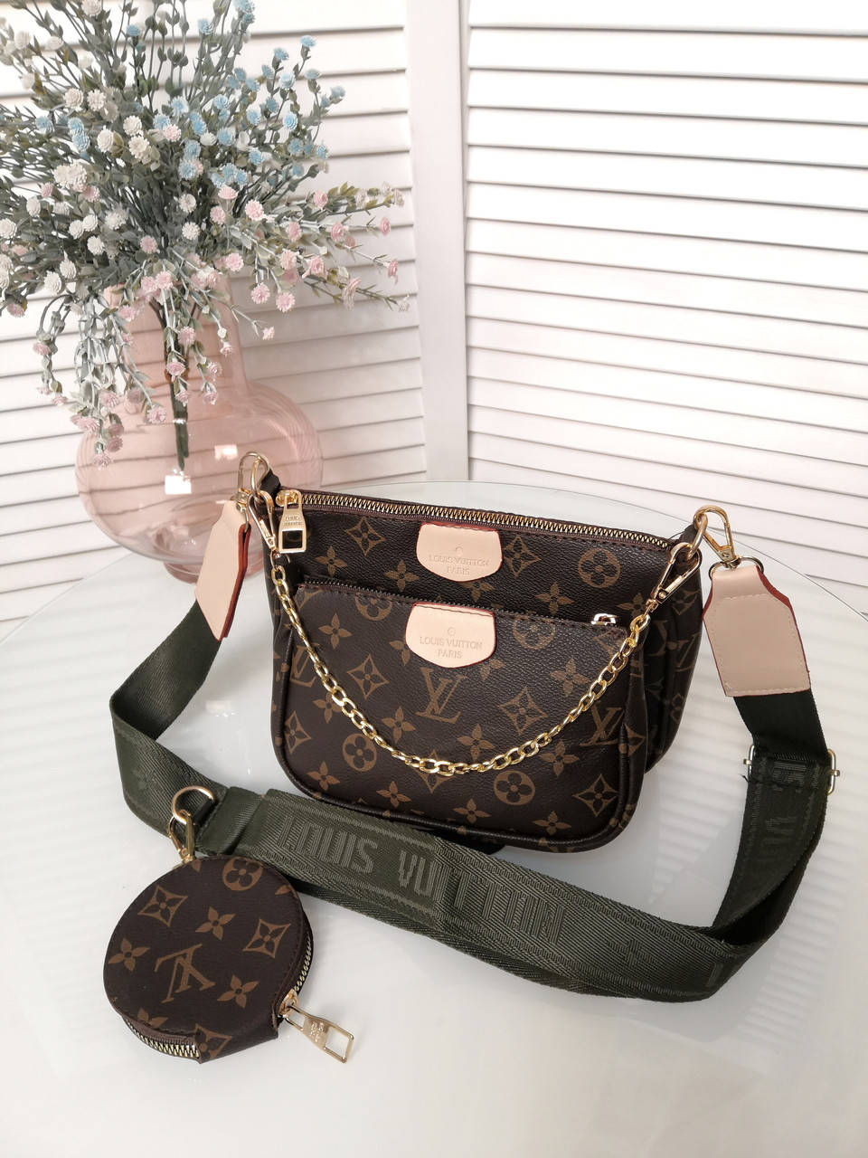 

Сумка женская Louis Vuitton 3 в 1 хаки, Коричневый