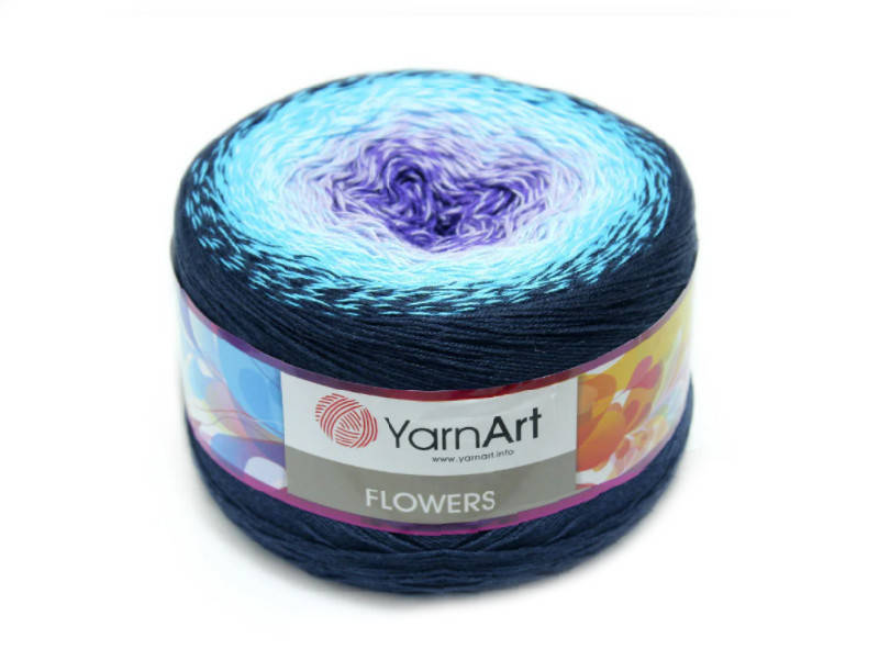 

YarnArt Flowers, №254, Секционное крашение