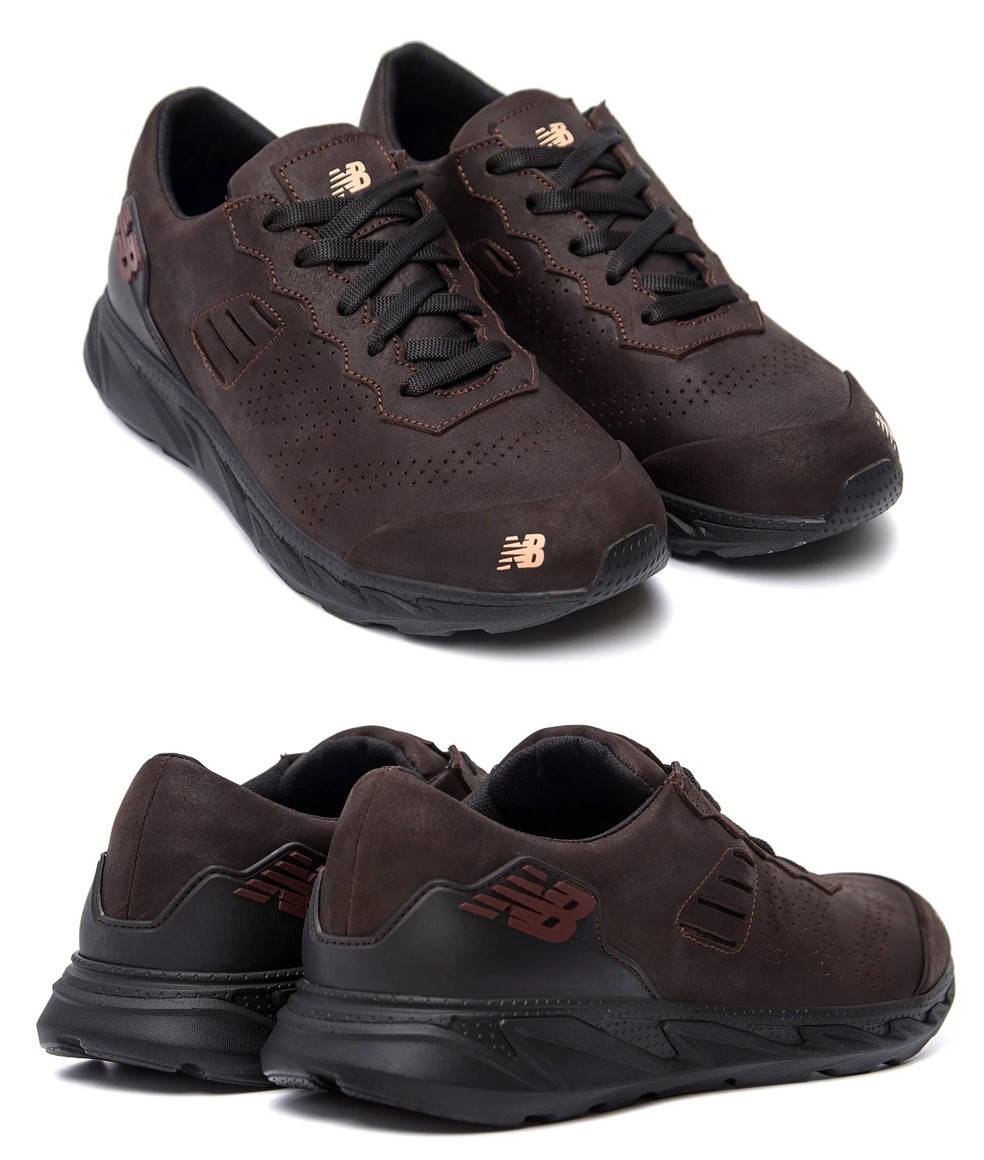 

Мужские кожаные кроссовки NB Clasic (Нью Беленс) Chocolate, спортивные туфли, кеды повседневные. Мужская обувь, Коричневый