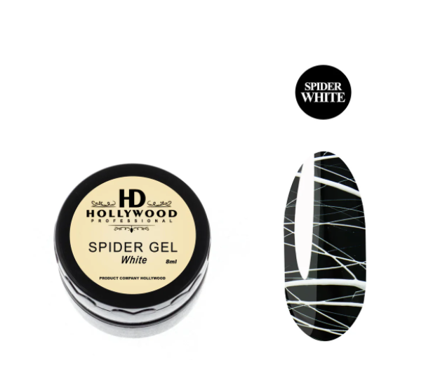 

Гель-паутинка HD Hollywood Spider Gel White 8 мл, Белый