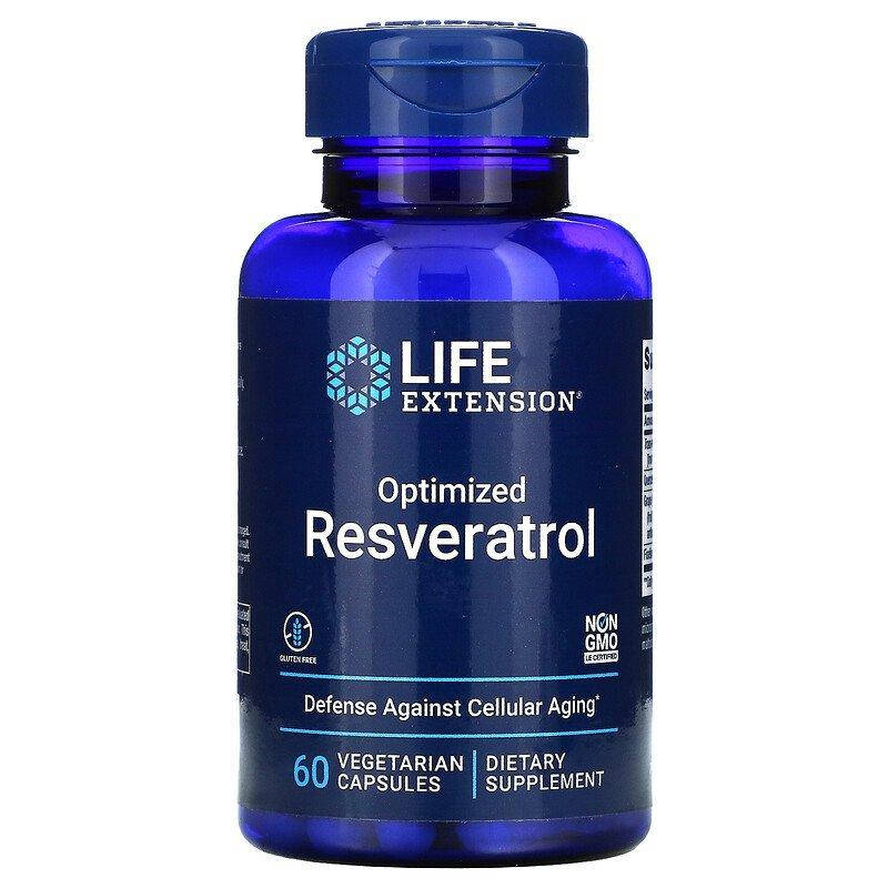 

Оптимизированный ресвератрол Life Extension "Optimized Resveratrol" (60 капсул)