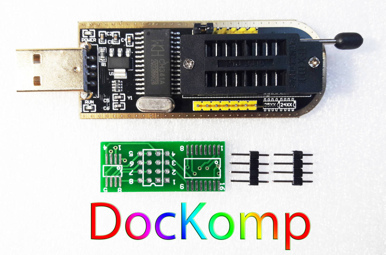 

USB программатор CH341A FLASH EEPROM (24хх/25xx)
