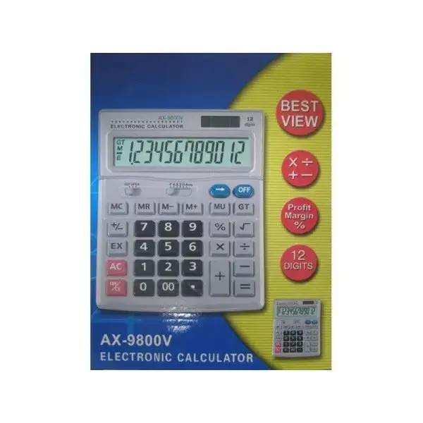 

Калькулятор CHINA AX-9800V Silver
