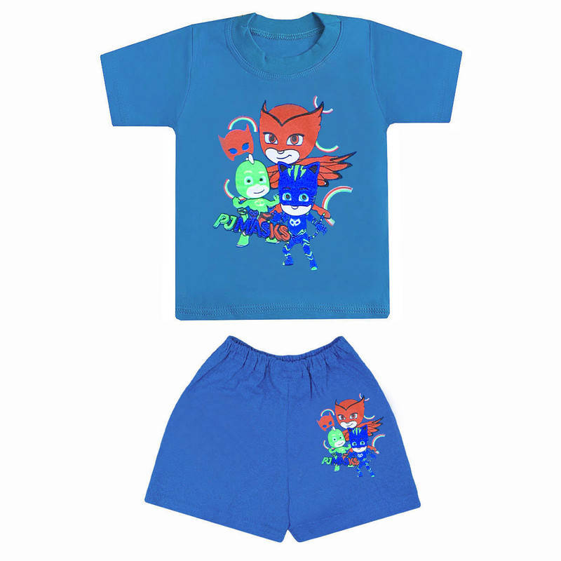 

Комплект детский с принтом Герои в масках для мальчиков кулир