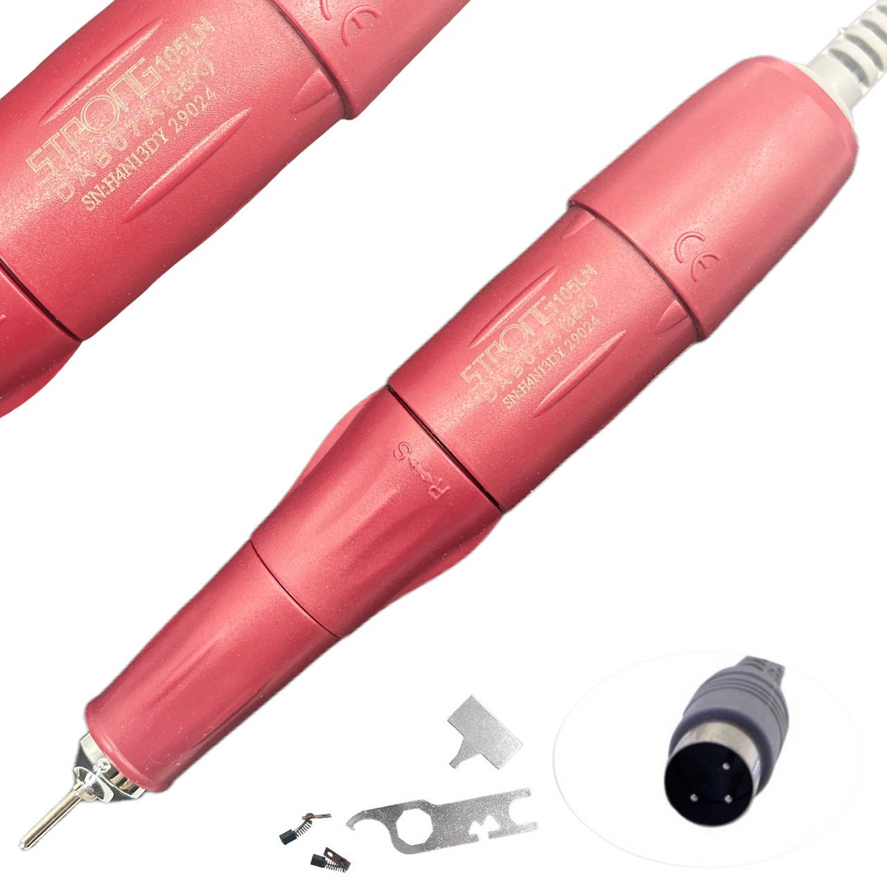

Ручка для фрезера сменная Strong 105LN 35000об./мин., Бордовая, Бордовый