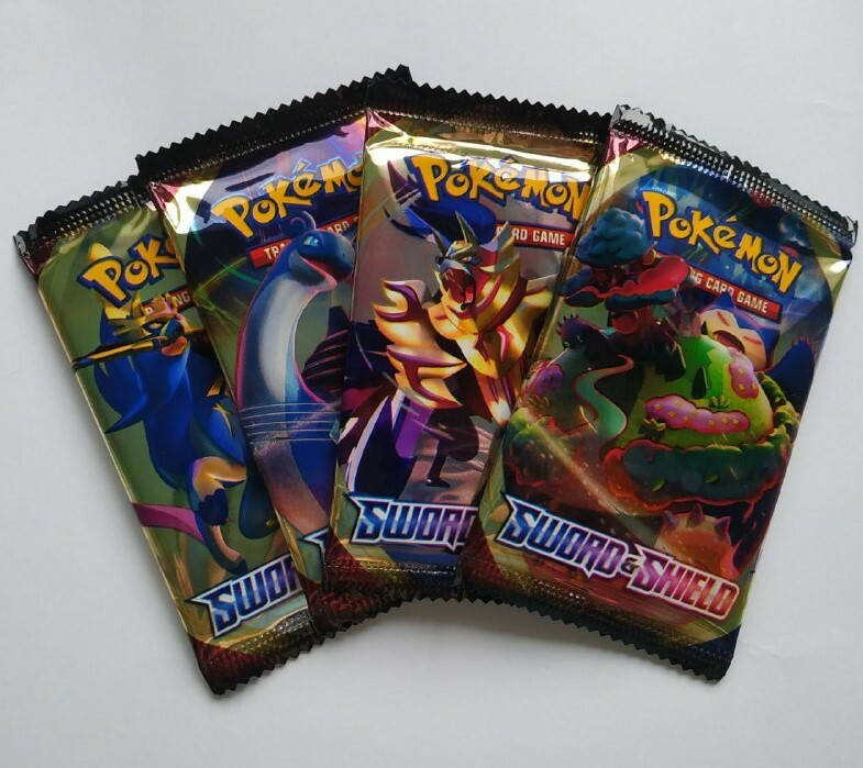 

Карточки "POKEMON: sword and shield" (пак, 9 карт, КИТАЙ)