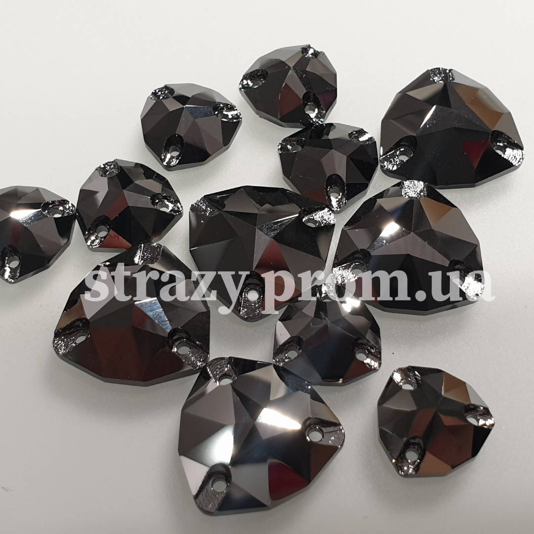 

Стразы Lux Trillant 12мм. Hematite