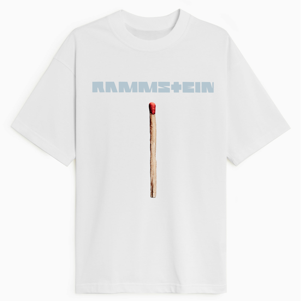 

Футболка Rammstein Рамштайн Спичка Белая Размер 128