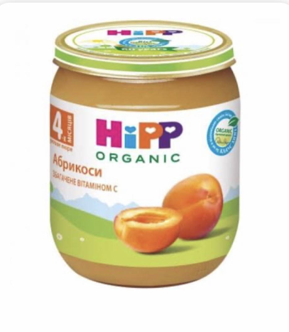 

Фруктовое пюре HIPP (Хипп) "Абрикосы" с 4 месяцев , 125г