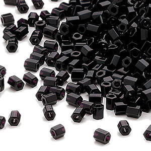 

DBC0010/11 Черный глянец японский бисер-рубка Miyuki Delica HexCut.1грамм