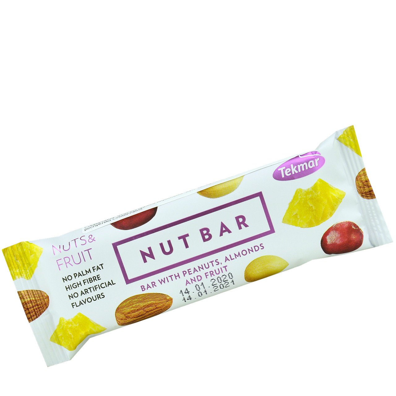 

Батончик TEKMAR НУТБАР Протеиновый с фруктами, ягодами и орехам 40г, 28шт/уп 1ящ/6уп