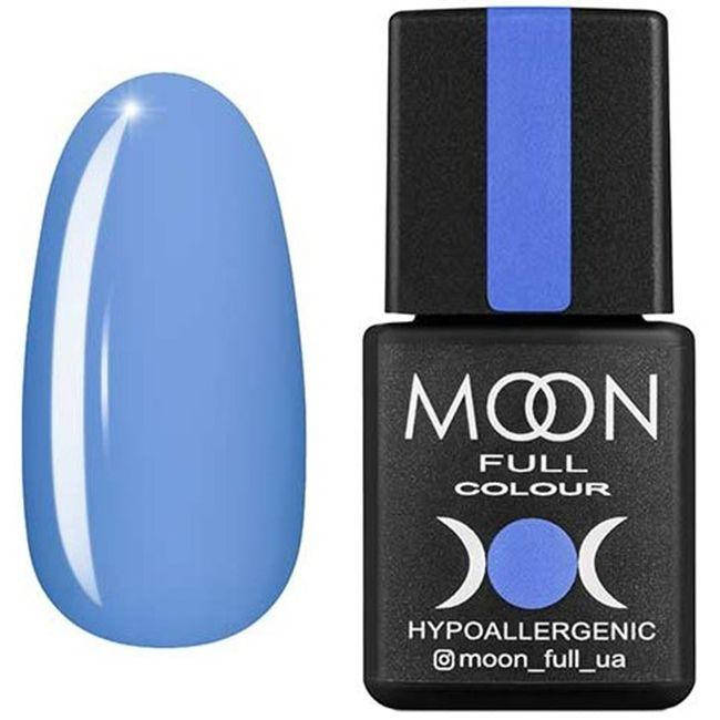 

Гель лак Moon Full color Gel polish №155 (голубой яркий, эмаль), 8 мл