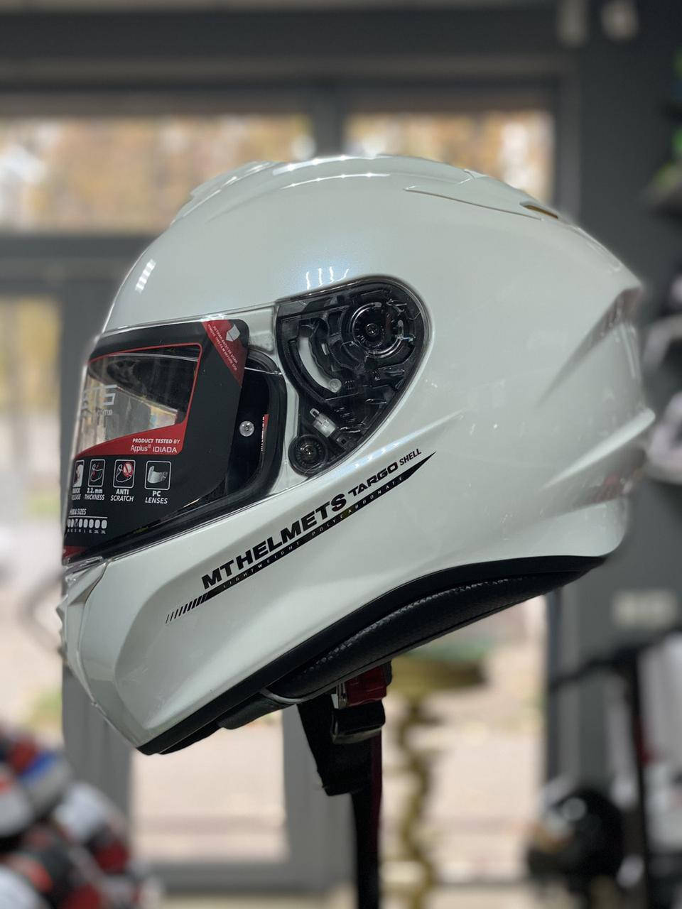 

Мотошлем MT Helmet Targo Gloss White, Белый